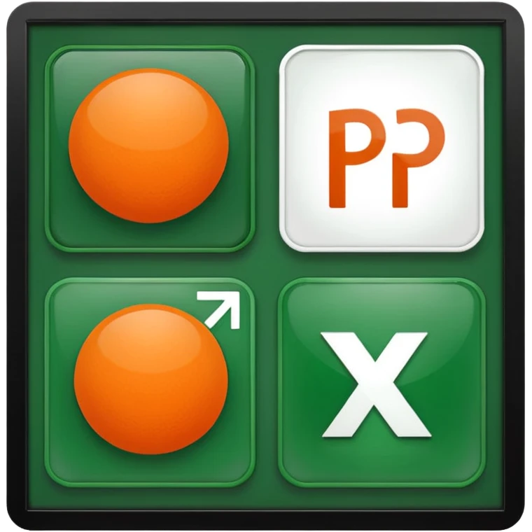 I want to be create a emojis of real symbol of word, ppt, pdf, excel. Create those emojis emoji