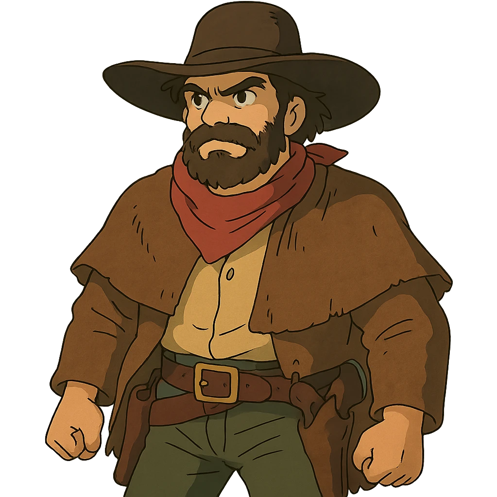 ghibli style outlaw emoji