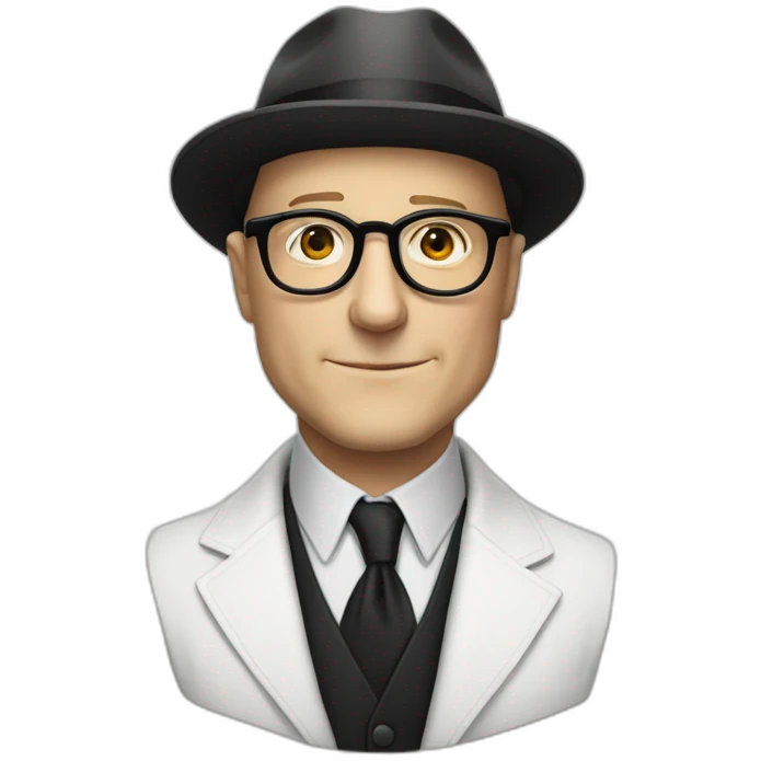 Raymond Reddington from "The Blacklist", old, glasses emoji