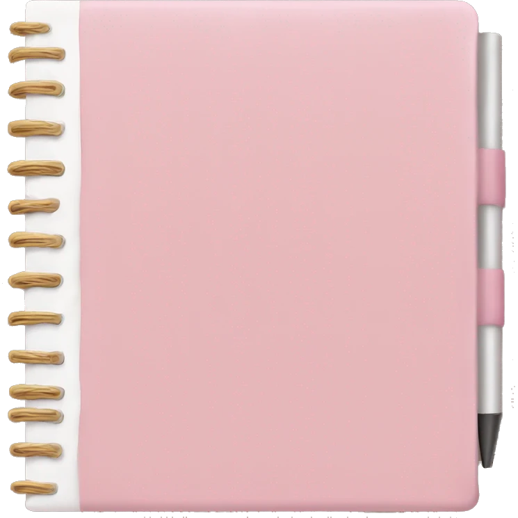 pastel pink journal emoji