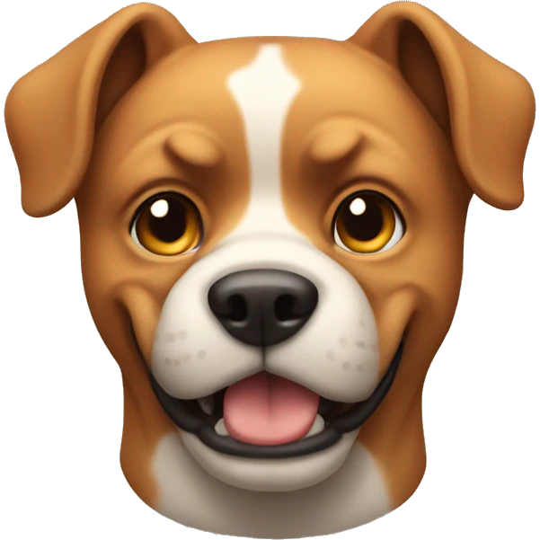 Dog with muscle emoji