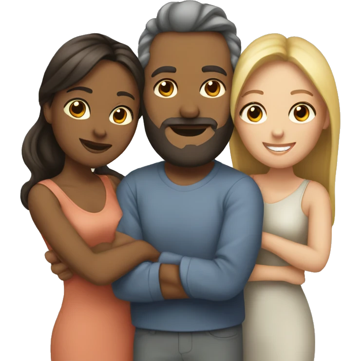 Husband with their wives  emoji