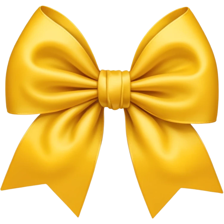 Yellow bow emoji