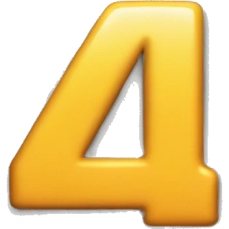 number "4" emoji