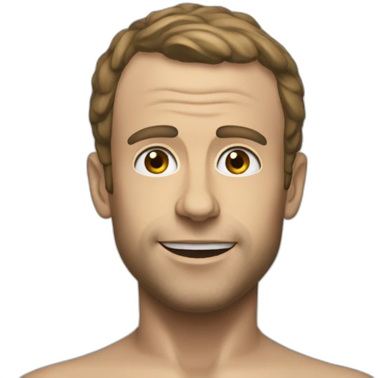 macron naked emoji