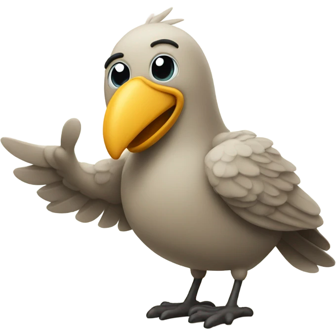 Bird giving thumbs up emoji