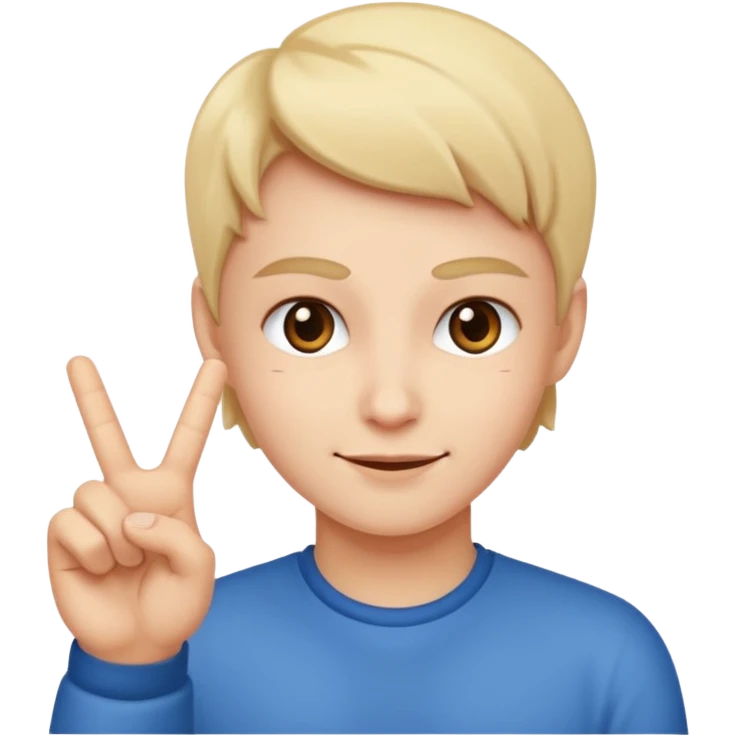 The sweet face flipping you off emoji
