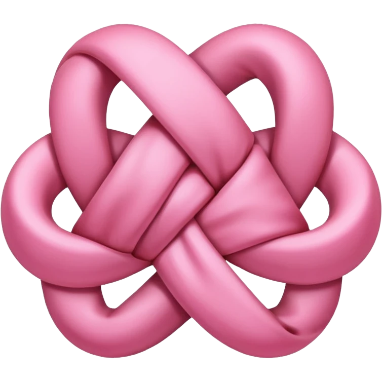 Noeud rose emoji