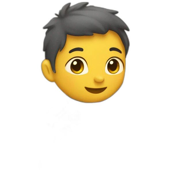 Piccola persona su una scala emoji