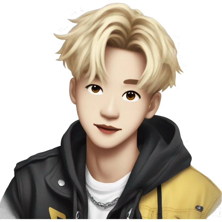 bang chan of stray kids emoji