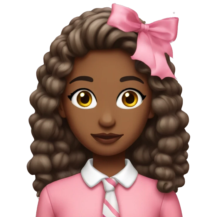 Preppy pink Christmas  emoji