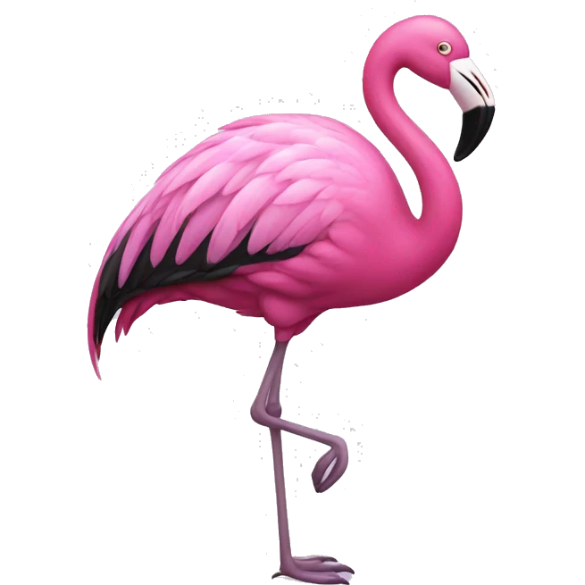 Purple flamingo  emoji