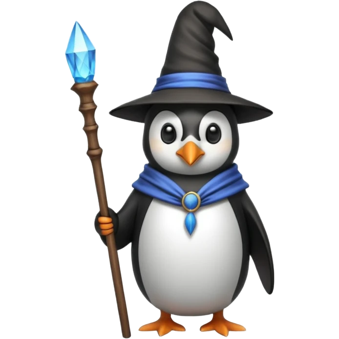 Penguin Wizard emoji