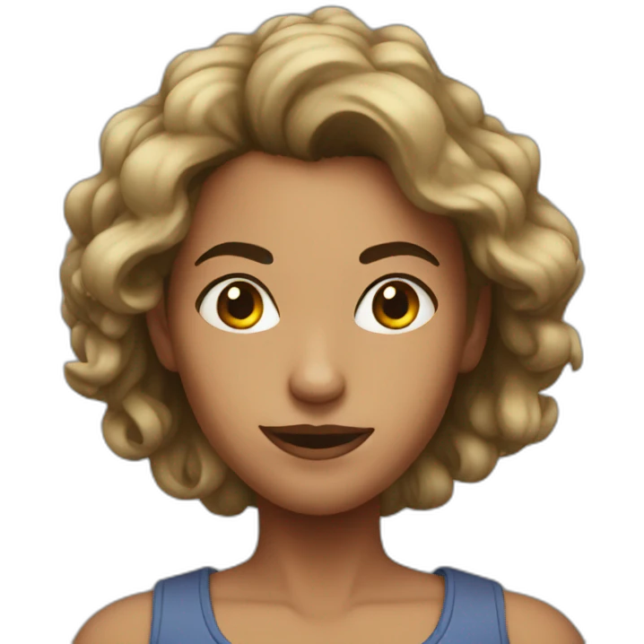 Jacked woman emoji
