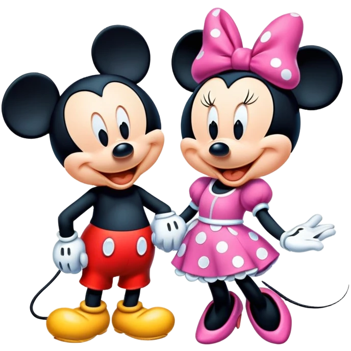 Mickey and Minnie mouse emoji