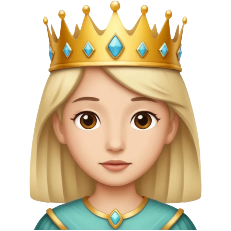 Wearing a crown emoji