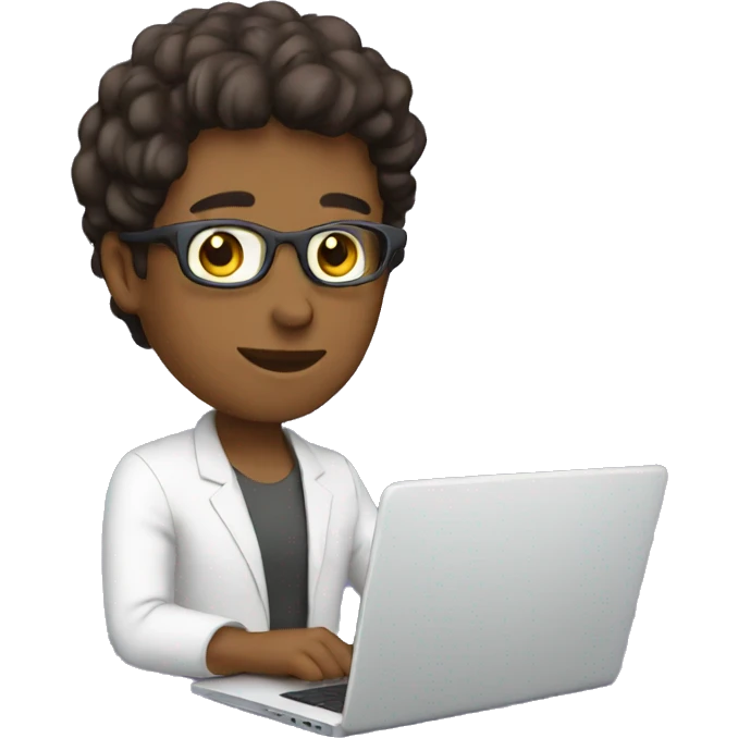 freelancer using laptop emoji