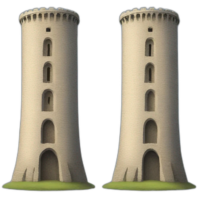Two towers emoji