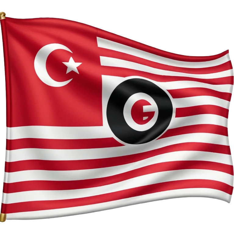 Flag of Georgia and with gravity emoji