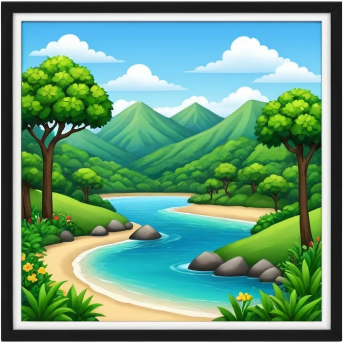 nature and fancy  frame emoji