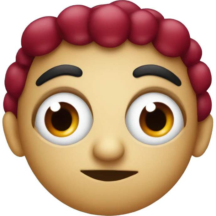 one cranberry with eyes emoji