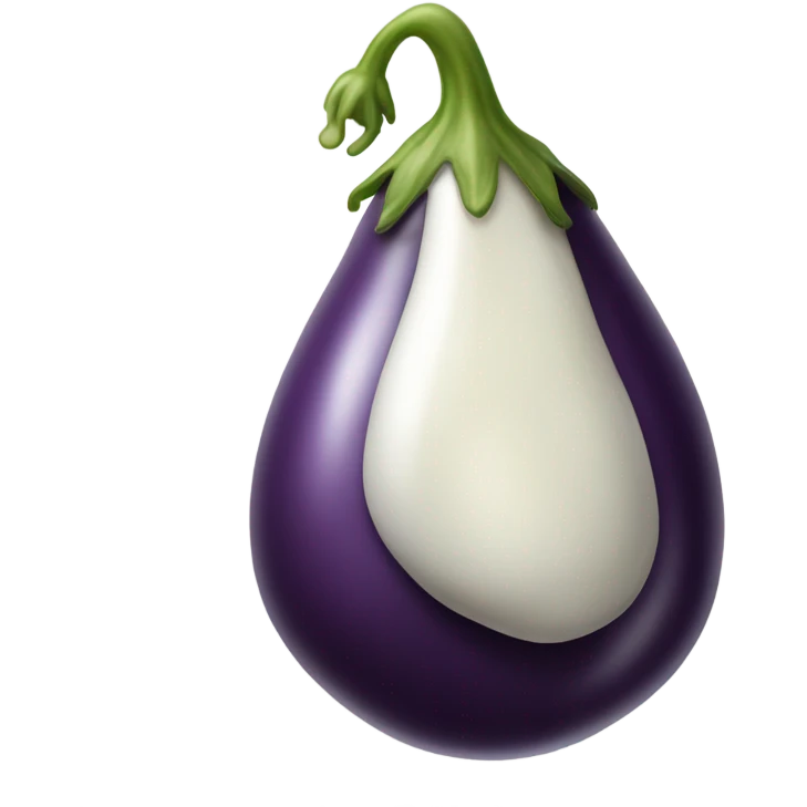 Eggplant leaking milk emoji