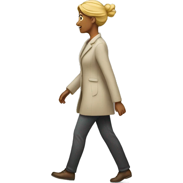 a woman walking  emoji