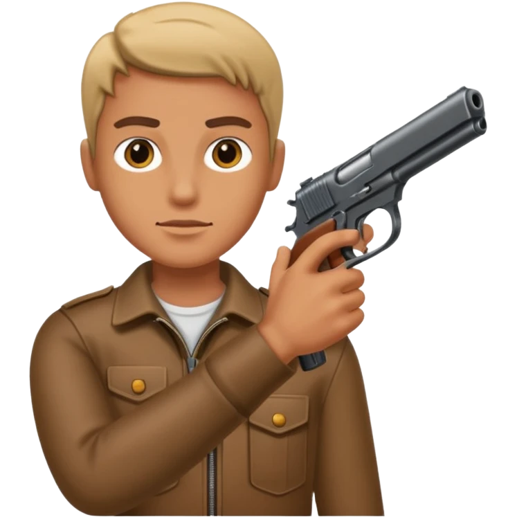 Person holding a gun emoji