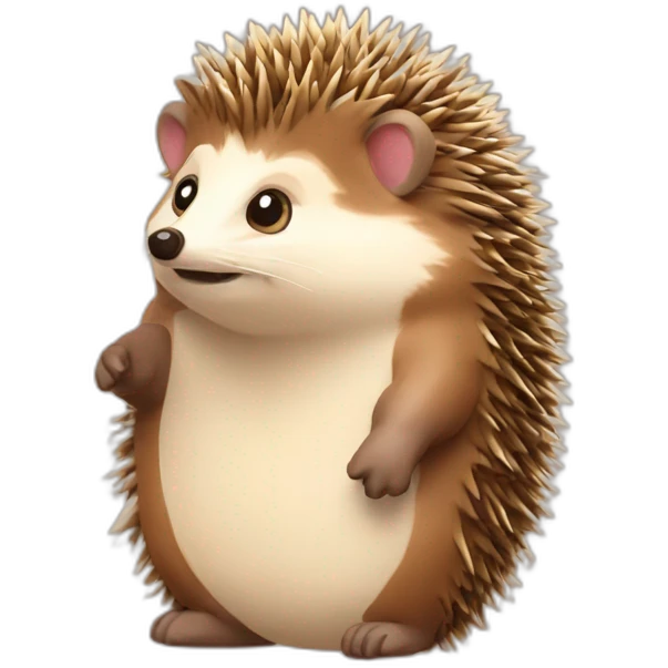 hedgehog-cookie emoji