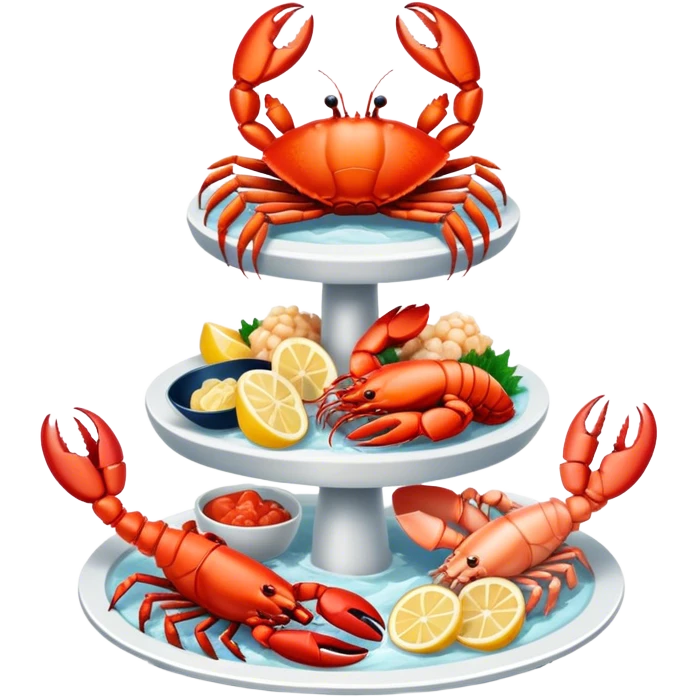 seafood tower emoji