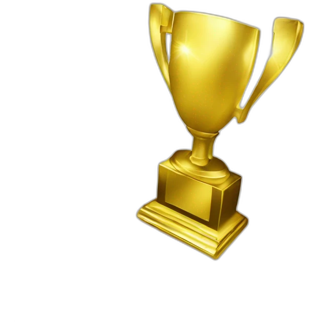 shiny gold tropy with "2024" written on it emoji