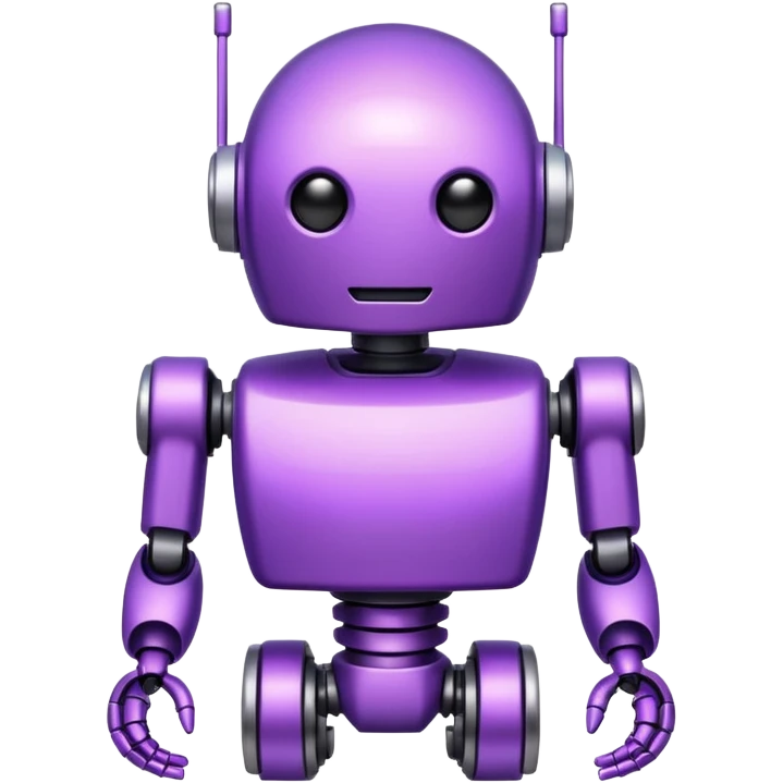 robot ịn purple emoji