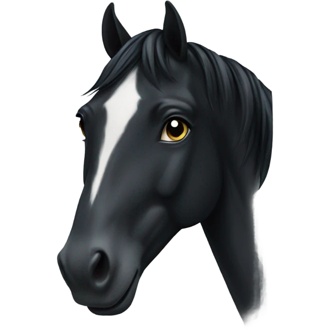 Black horse emoji