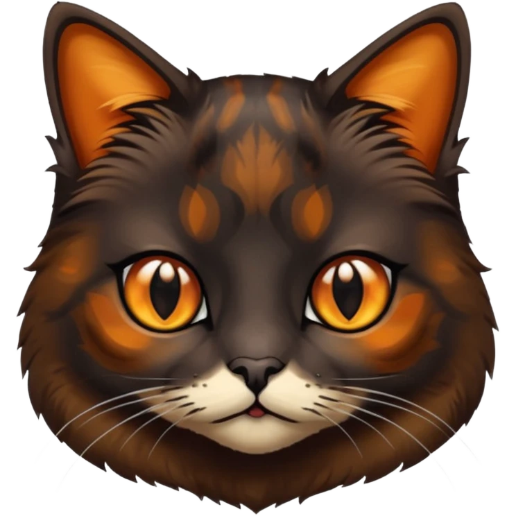 dark tortoiseshell cat emoji