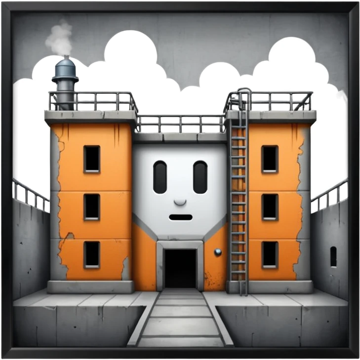 Prison image in professional look emoji