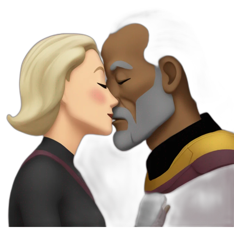 picard worf kiss emoji
