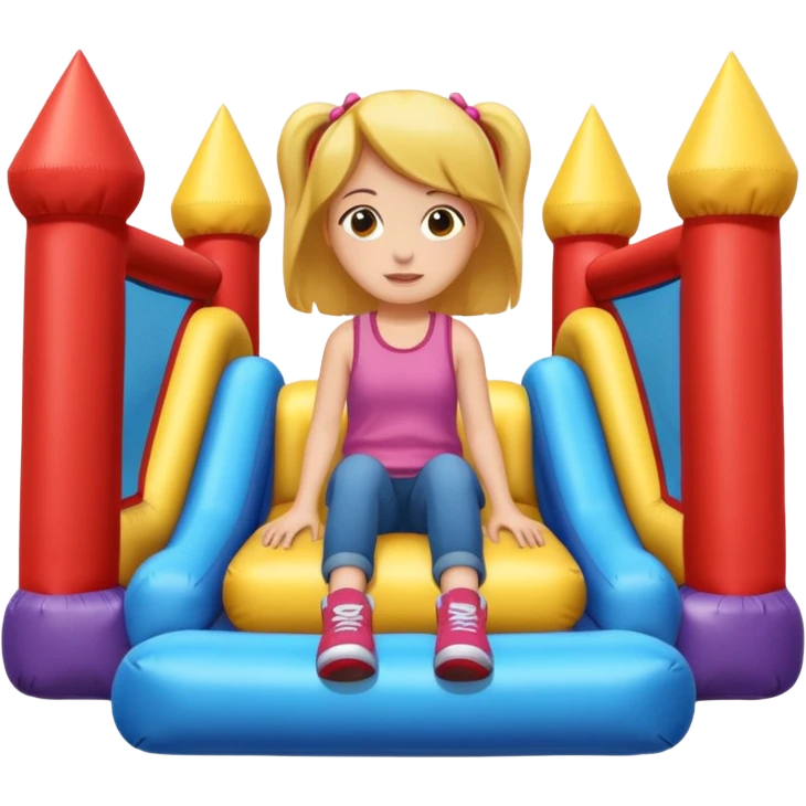 girl-sitting-in-bouncy-house emoji