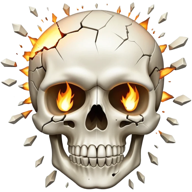 Exploding skull emoji