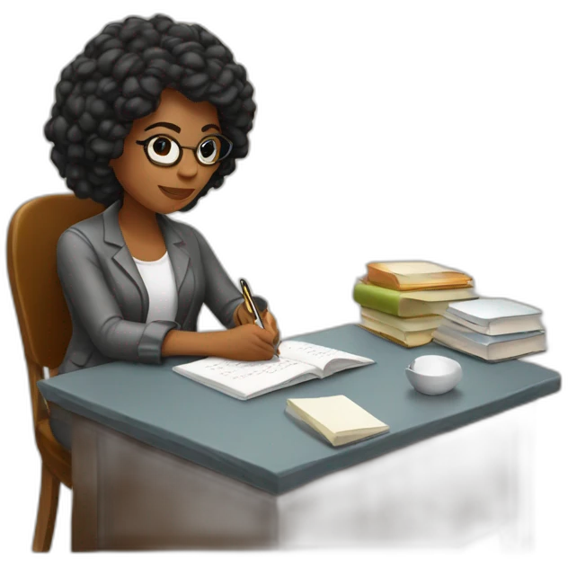 woman writer writing a book emoji