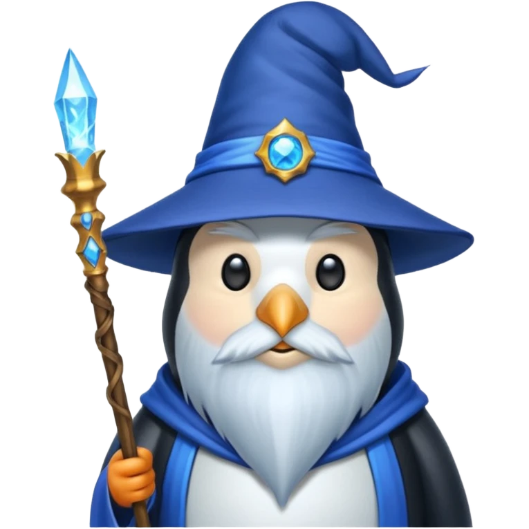 Penguin Wizard emoji
