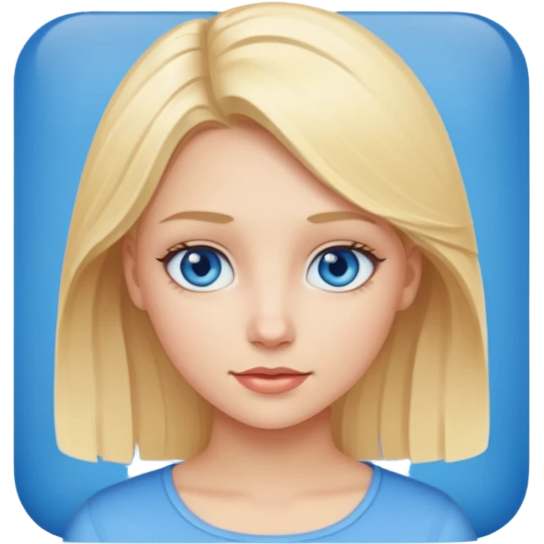 Blonde bimbo girl emoji