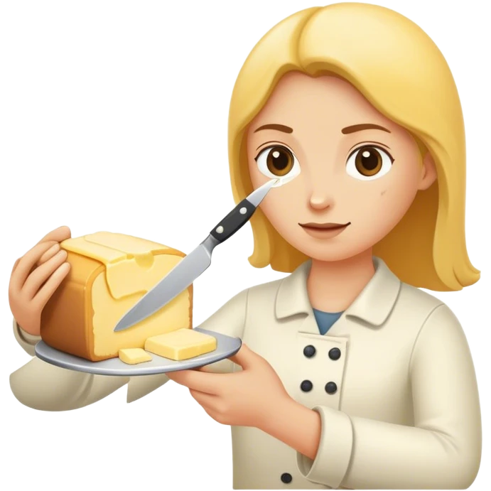 spreading butter with knife emoji