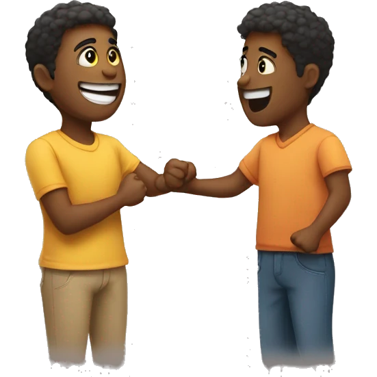 encouraging one another emoji