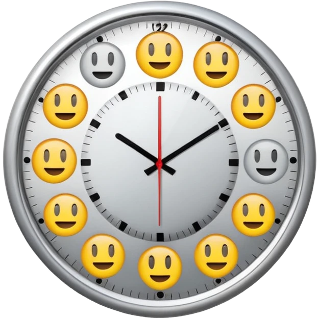 quiero un reloj  de pared 2pm  emoji