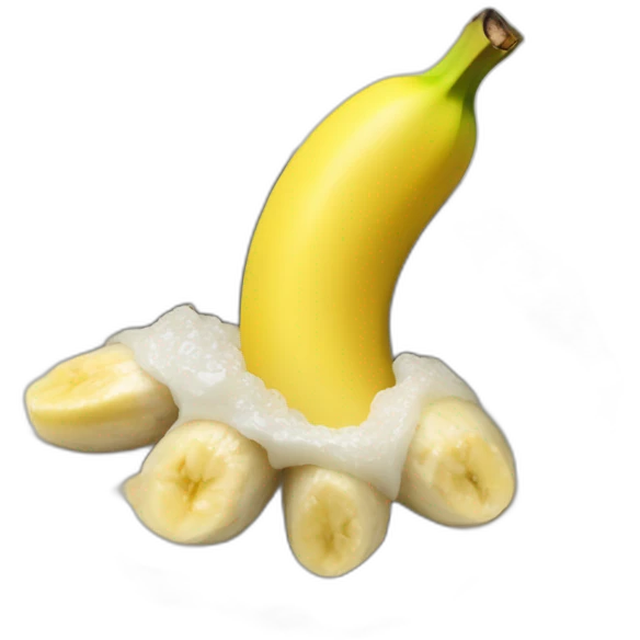 banana in an oyster emoji
