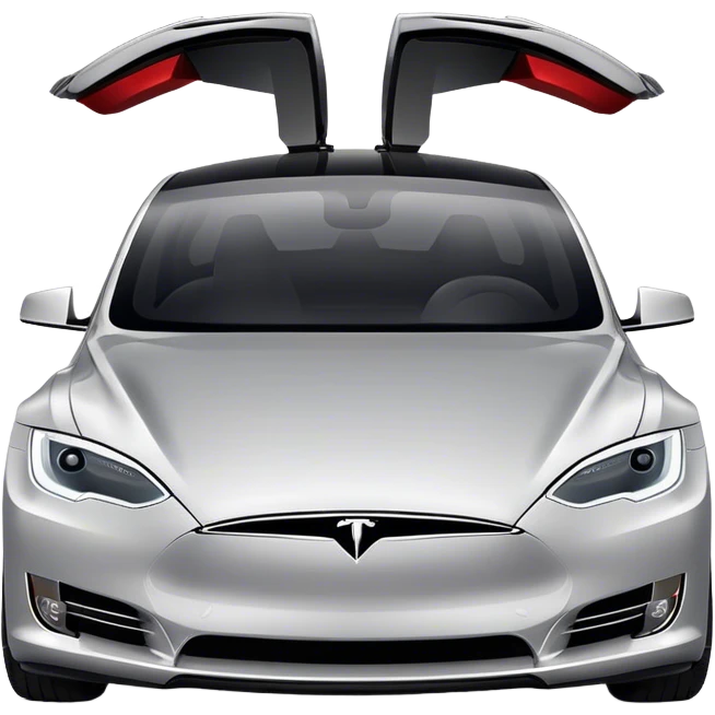 Tesla Model S - Tesla (Model Year: 2022) (Iconic colour: Silver) emoji