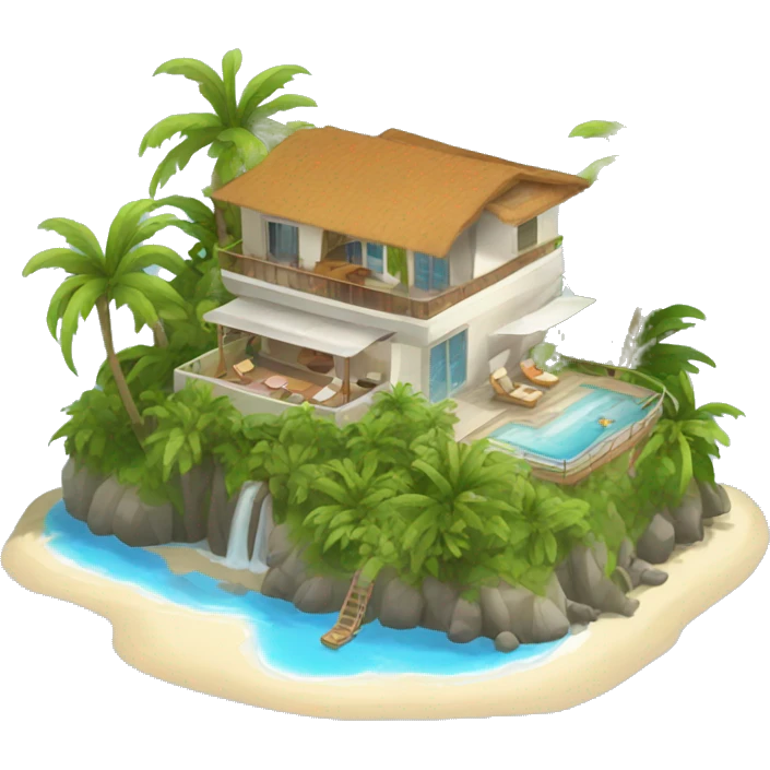 private island villa luce emoji