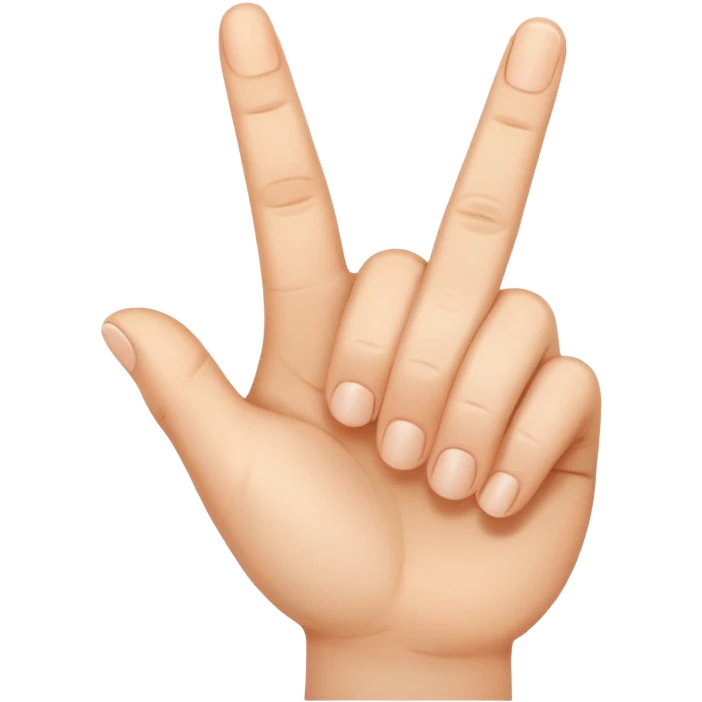 yvl hand sign with the thumb, the index finger and middle finger was ride up emoji