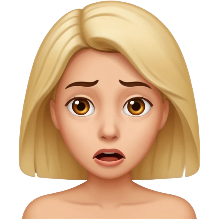 Woman scared of germs emoji