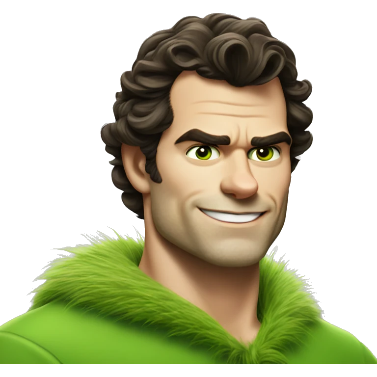 henry cavill as grinch emoji